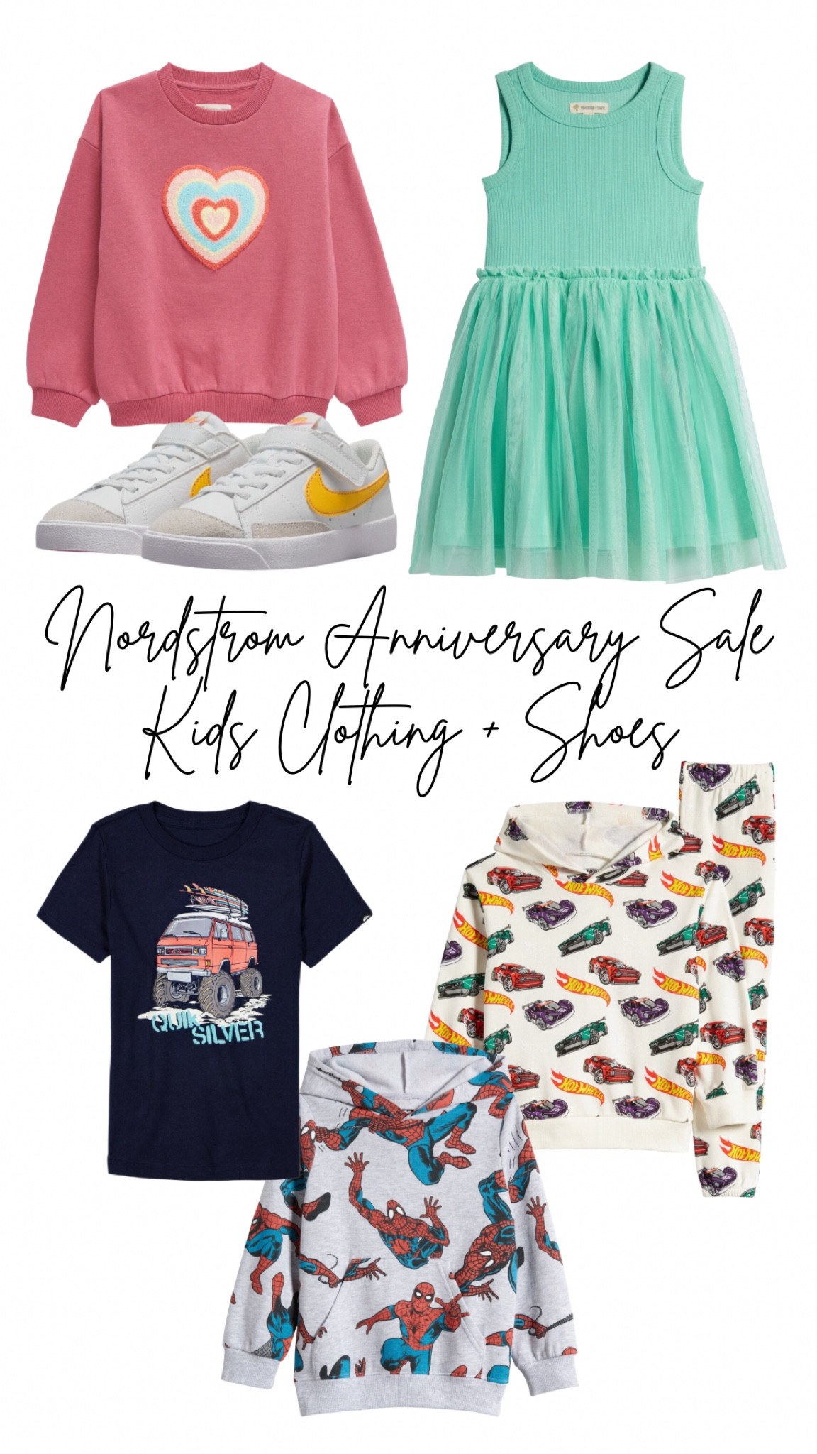 The last place I typically buy clothes for my kids is Nordstrom, however, I’m not going to turn down a sale. Especially when they’ve got stuff that speak to my kids’ souls. There isn’t a ton that I wanted for them but I did find a handful of cute things that I know they’re going to love.

#LTKxNSale #LTKKids #LTKFindsUnder50