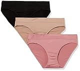 Warner's Women's Blissful Benefits Moisture-Wicking Bikini 3-Pack RV4973W, Sunset Blush/Toasted Almo | Amazon (US)