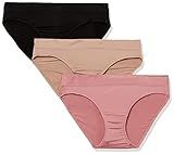 Warner's Women's Blissful Benefits Moisture-Wicking Bikini 3-Pack RV4973W, Sunset Blush/Toasted Almo | Amazon (US)
