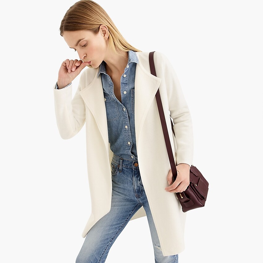 Juliette collarless sweater-blazer | J. Crew US