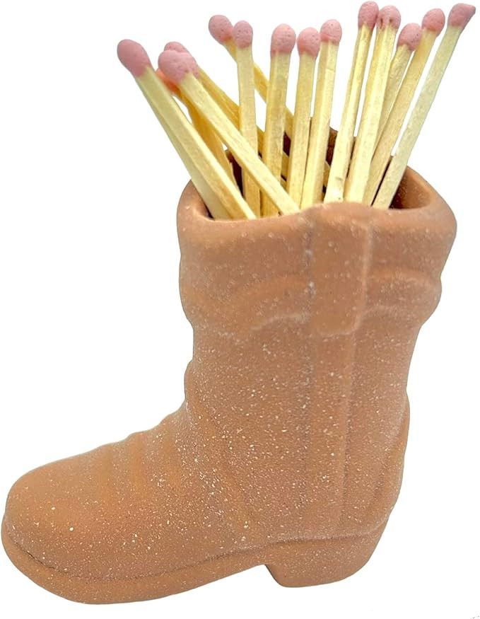 Cowboy Boot Match Holder - Match Holder with Match Striker - Bathroom Match Holder - Cowboy Boot ... | Amazon (US)