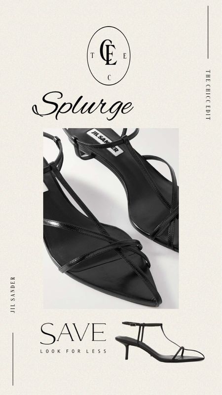 Splurge $960 | Save $160 

#sandals #dupe #jilsander #lookforless #blacksandals 

#LTKStyleTip #LTKOver40 #LTKShoeCrush
