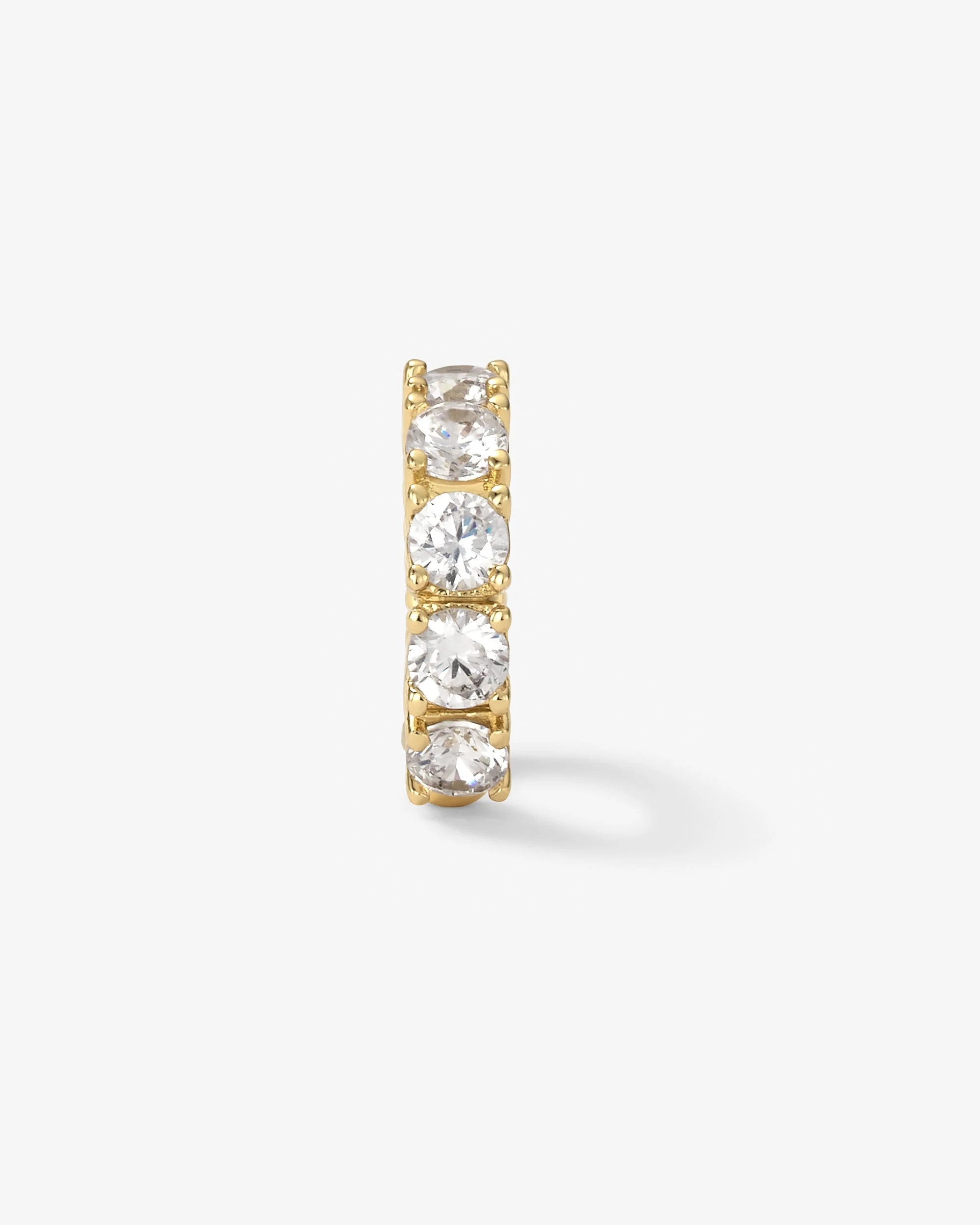 "Oh She Fancy" Gold Ear Cuff with Simulated Diamonds | Melinda Maria Jewelry