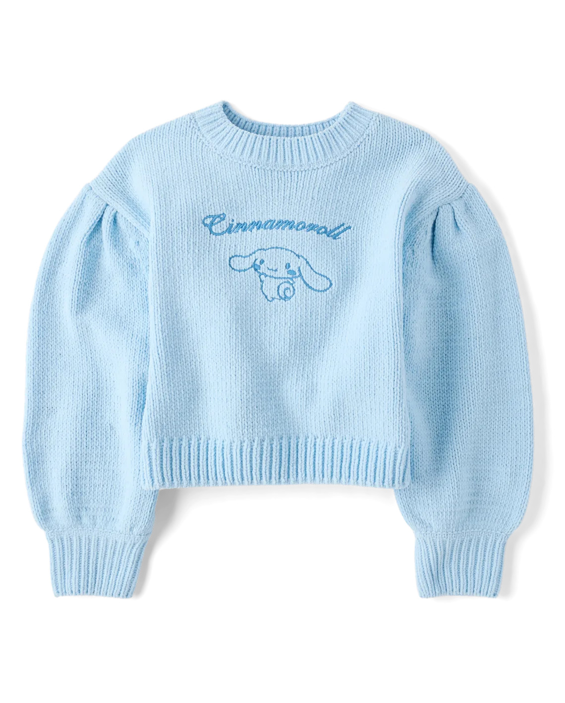 Girls Hello Kitty® Embroidered Chenille Sweater - blue | The Children's Place