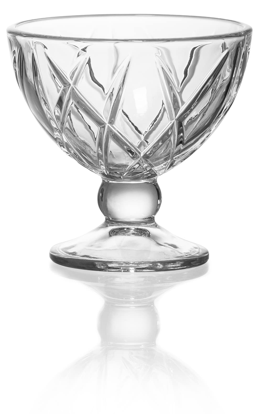 Red Co. Classic Footed Dessert Cups, Premium Crystal Clear Glass Ice Cream Bowls - Perfect for Pa... | Amazon (US)