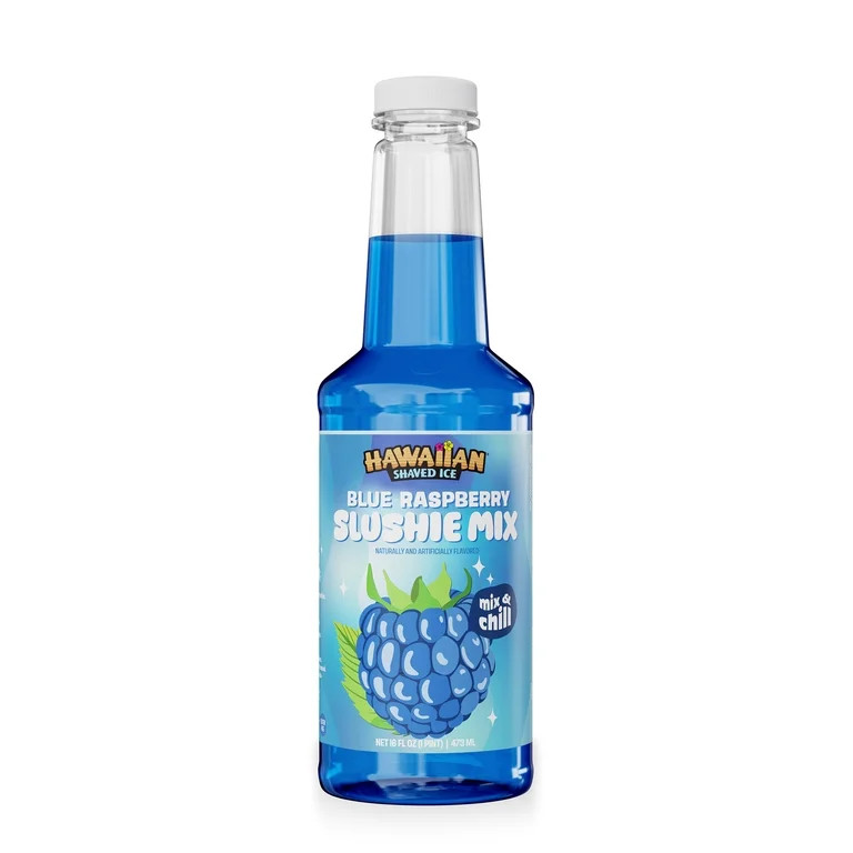 Hawaiian Shaved Ice - Slushie Mix Blue Raspberry 16oz | Walmart (US)