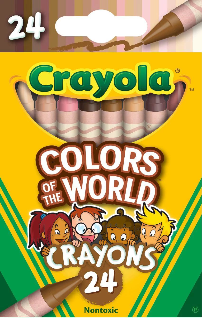 Crayola Colors of the World Crayons, 24 Count Assorted Colors, Child | Walmart (US)