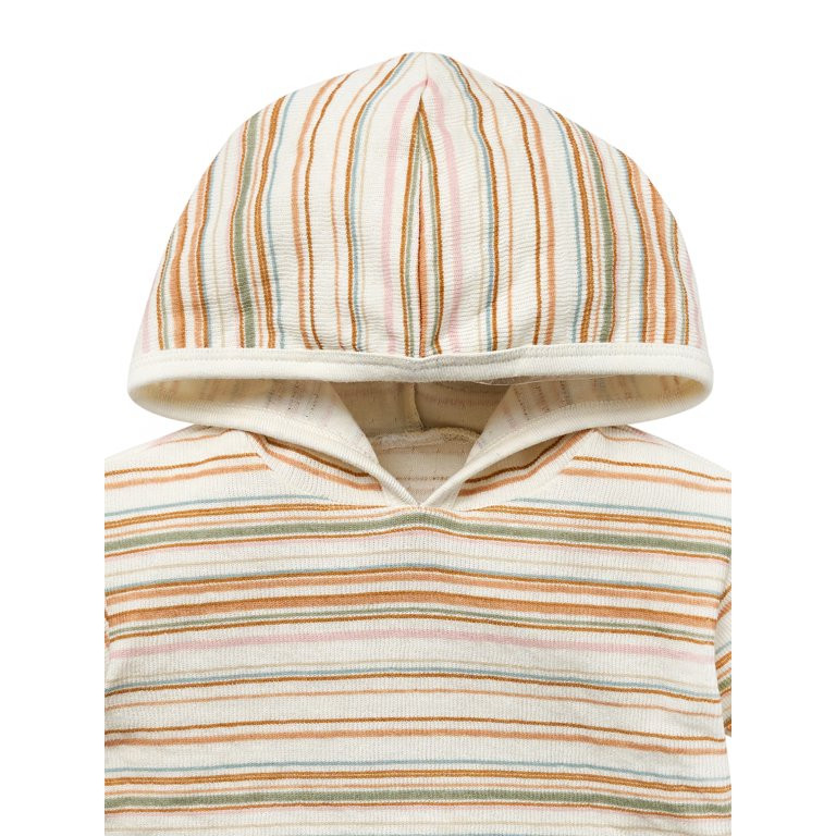 Modern Moments by Gerber Baby Neutral Organic Hooded Short Sleeve Top, Sizes 0/3 Months - 24 Mont... | Walmart (US)