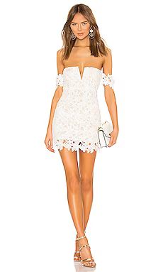 MORE TO COME Shannan Mini Dress in White from Revolve.com | Revolve Clothing (Global)