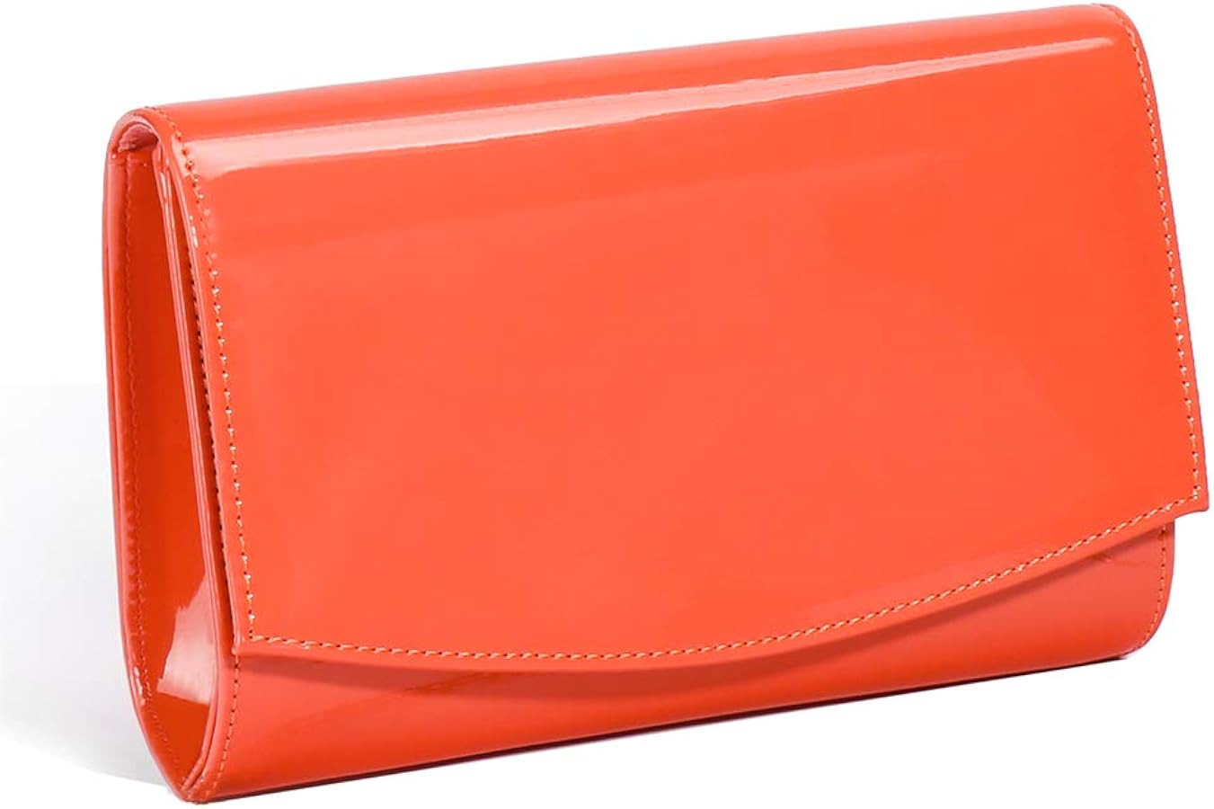 Women Patent Leather Wallets Fashion Clutch Purses, Evening Bag Handbag Solid Color | Amazon (US)
