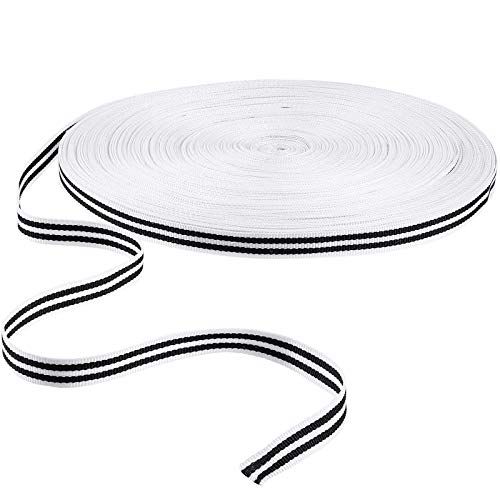 PH PandaHall 100 Yards 3/8" Stripe Styles Ribbons Grosgrain Satin Fabric Ribbon for Gift Wrapping, F | Amazon (US)