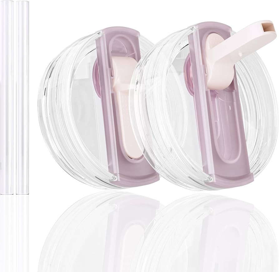 2 Pack Replacement Lid for Stanley 40 oz Quencher H2.0 & ProTour, Flip Straw Tumbler Lid for Stan... | Amazon (US)