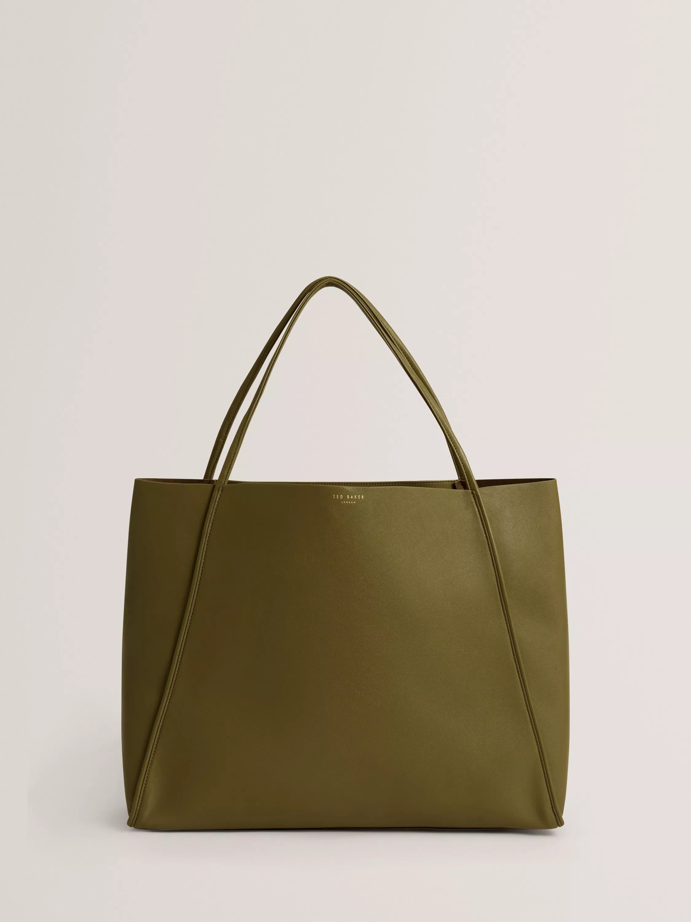 Ted Baker Blaair Slouchy Tote Bag, Khaki | John Lewis (UK)