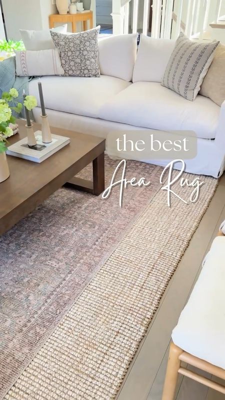Love my living room rug combo. I layered this Loloi rug (color: sage/bark) over my best selling wool jute rug (color: natural)! It's super soft and not scratchy at all!

(6/1)

#LTKStyleTip #LTKHome #LTKVideo