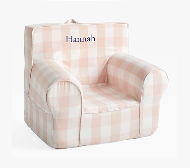 Kids Anywhere Chair®, Blush Buffalo Check | Pottery Barn Kids
