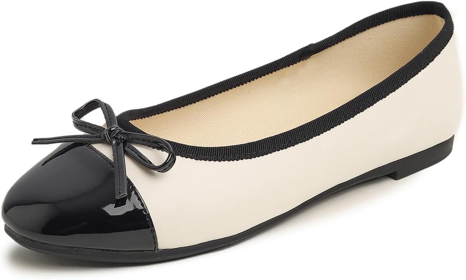 Feversole Women's Bow Tie Fashion Dress Slip On Shoes Round Toe Ballet Flat | Amazon (CA)