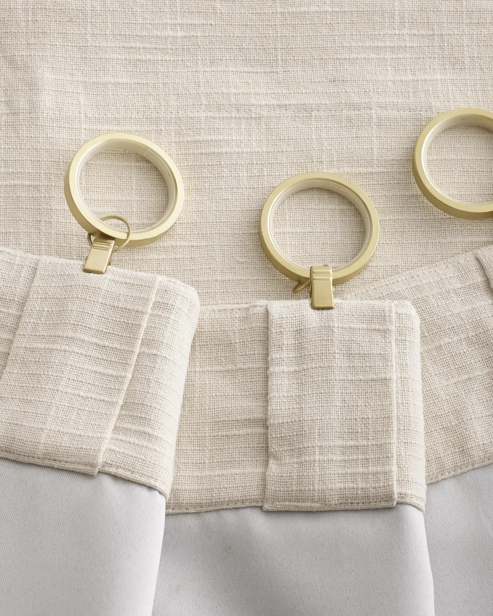 Cotton Slub Room Darkening Curtain in Natural | Quince