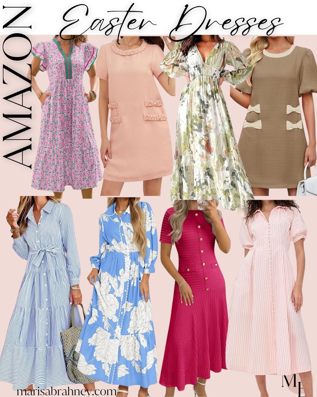 Amazon Easter dresses: Anthro and Tuckernuck vibes on an Amazon budget- perfect spring dresses for Easter! #amazondresses #amazonspring #amazonfinds #amazoninfluencer #amazonfashion