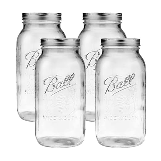 Ball Wide Mouth Glass Mason Jars with Lids and Bands, Used for Canning, Pickling, Juice, Jam, Jel... | Amazon (US)