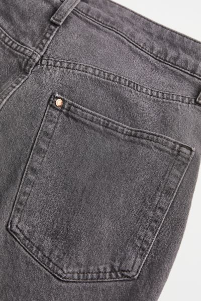 Vintage Straight High Jeans - Dark grey - Ladies | H&M GB | H&M (UK, MY, IN, SG, PH, TW, HK)