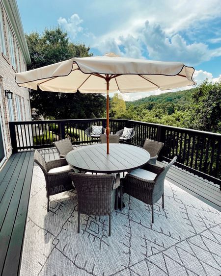 Save up to 30% on our outdoor umbrella + stand!

Linked our other outdoor items as well (table + chairs are older from @homedepot)

#LTKsalealert #LTKxPrime #LTKfindsunder50