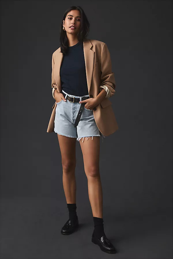 AGOLDE Parker Shorts By AGOLDE in Blue Size 28 | Anthropologie (US)