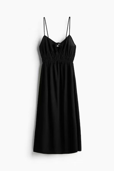 H & M - Crinkled Jersey Dress - Black | H&M (US + CA)