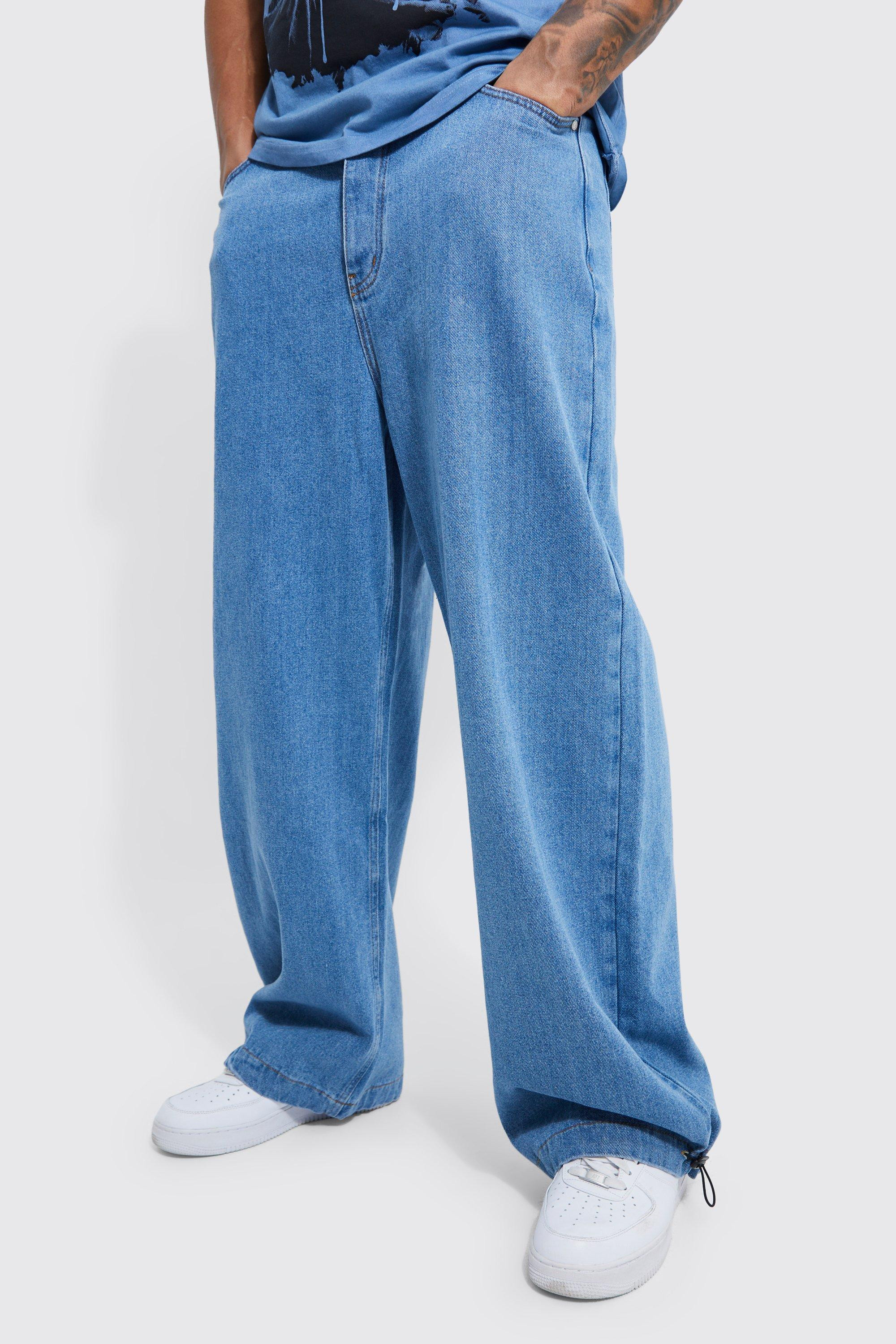 Tall Denim Parachute Jeans | boohooMAN (US & CA)