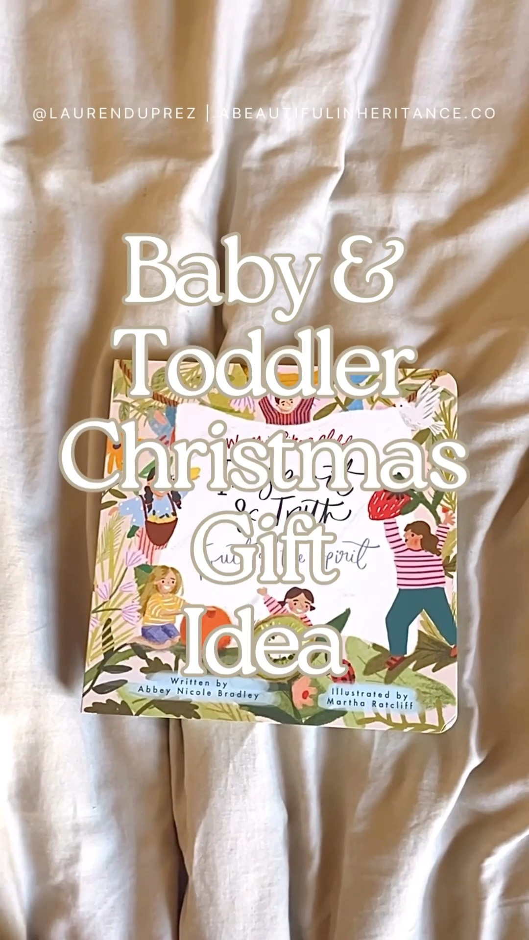 Abbey Nicole Bradley sent me a copy of her adorable board book, In Spirit & Truth: Fruit of the Spirit! This is a lovely book that would be a great gift for babies/toddlers! Check out some gift pairings I’d include with it! 



#LTKGiftGuide #LTKBaby #LTKKids