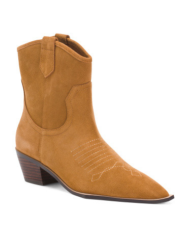 Suede Western Booties | TJ Maxx