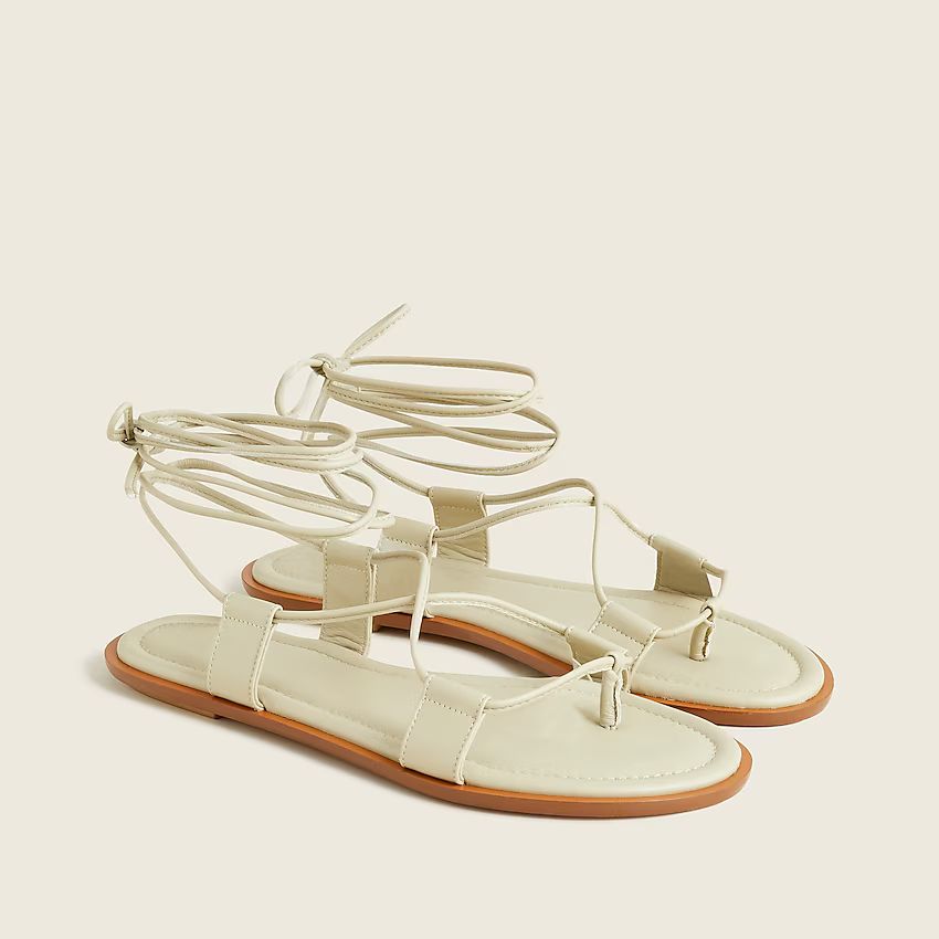Sorrento lace-up gladiator sandals in leather | J.Crew US
