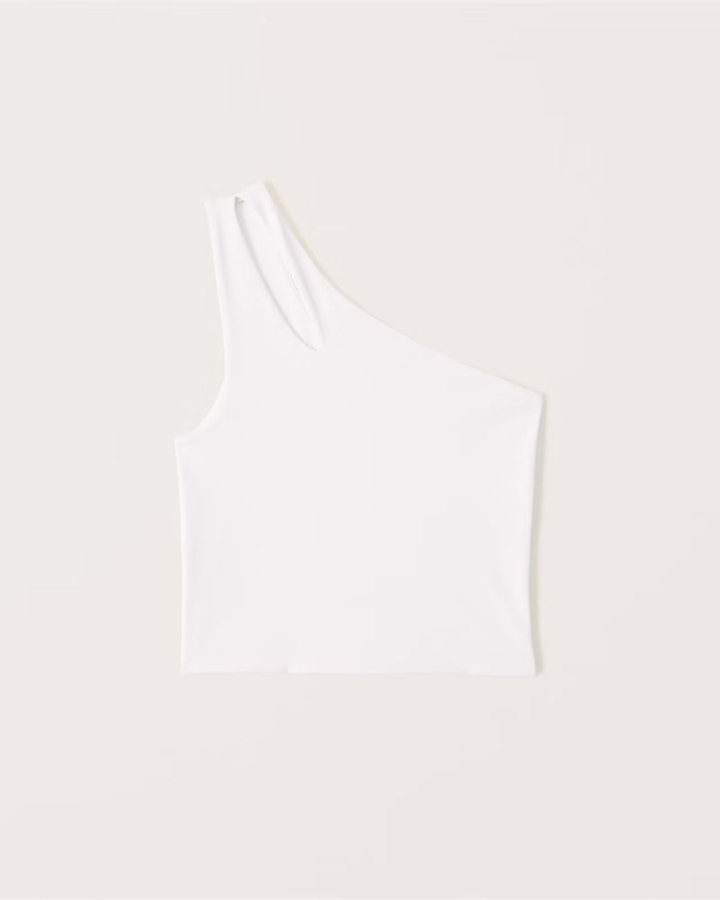 One-Shoulder Seamless Cutout Tank | Abercrombie & Fitch (US)