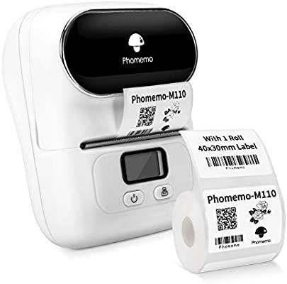 Phomemo Bluetooth Label Maker Machine- M110 Mini Thermal Label Maker for Business Labeling, Barco... | Amazon (US)