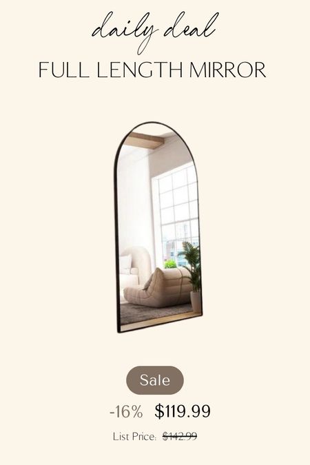 Loving this oversized full length mirror! On sale at Wayfair! 

#LTKsalealert #LTKstyletip #LTKhome