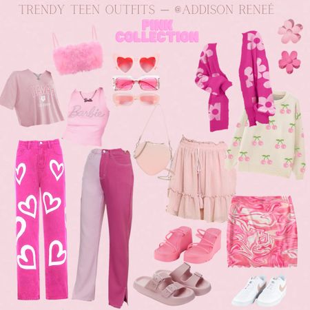 Trendy teen and young adult fashion collection. PINK 🎀🌷

Stay tuned and FOLLOW! For more. I’ll be doing a collection of EVERY color as well as posting my travel content and what I wear for aesthetic pics📸🫶




Pink clothes, pink pants, pink, pink glasses, sunglasses, pink sunglasses, retro pink, retro skirt, retro shirt, retro wear, heart pants, cherry sweater, pink sweater, cute sweater, flower sweater, retro flower, retro daisy, retro daisy sweater, fluffy tank top, pink t-shirt, teen clothes, teen girl, teen wear, girl outfits, teen outfits, fashion find, cute clothes find, cute shoes, pink Nike, pink sandals, pink hair clips, hair clips, retro hair clips, heart purse, cute trendy clothes, trendy fashion, teen outfits, cozy sweater, pink skirt, Barbie, Barbie outfits, Barbie teen, Barbie fashion 

#LTKtravel #LTKbeauty #LTKkids
