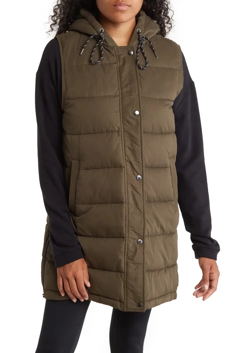 Long Hooded Puffer Vest | Nordstrom