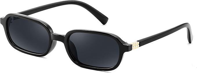 FEISEDY Retro Rectangular Sunglasses for Women Men 90s Small Vintage Fashion Square Sunnies B0282 | Amazon (US)