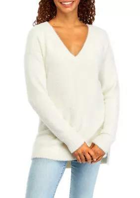 Pink Rose Juniors' Cross Back Sweater | Belk