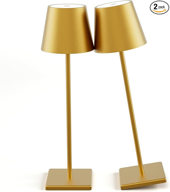2-Pack Gold Table Lamp 3W | Amazon (US)