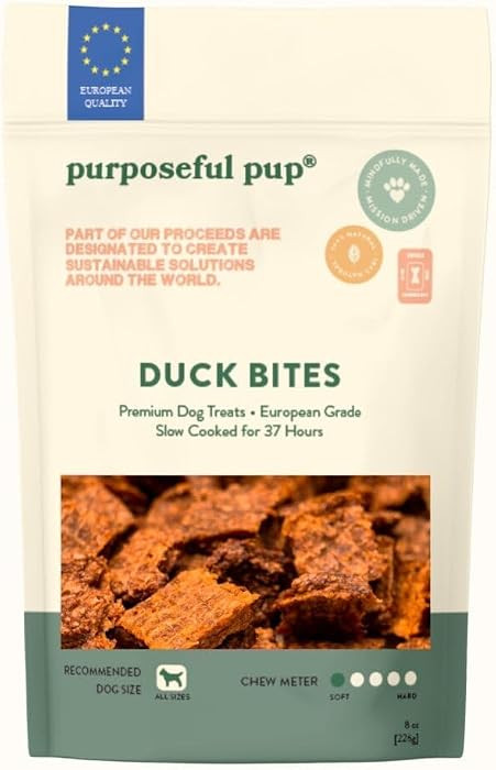 Duck Bites Dog Treats, 8oz \u2013 All Natural, Single Ingredient, Grain-Free, High-Protein Chews ... | Amazon (US)