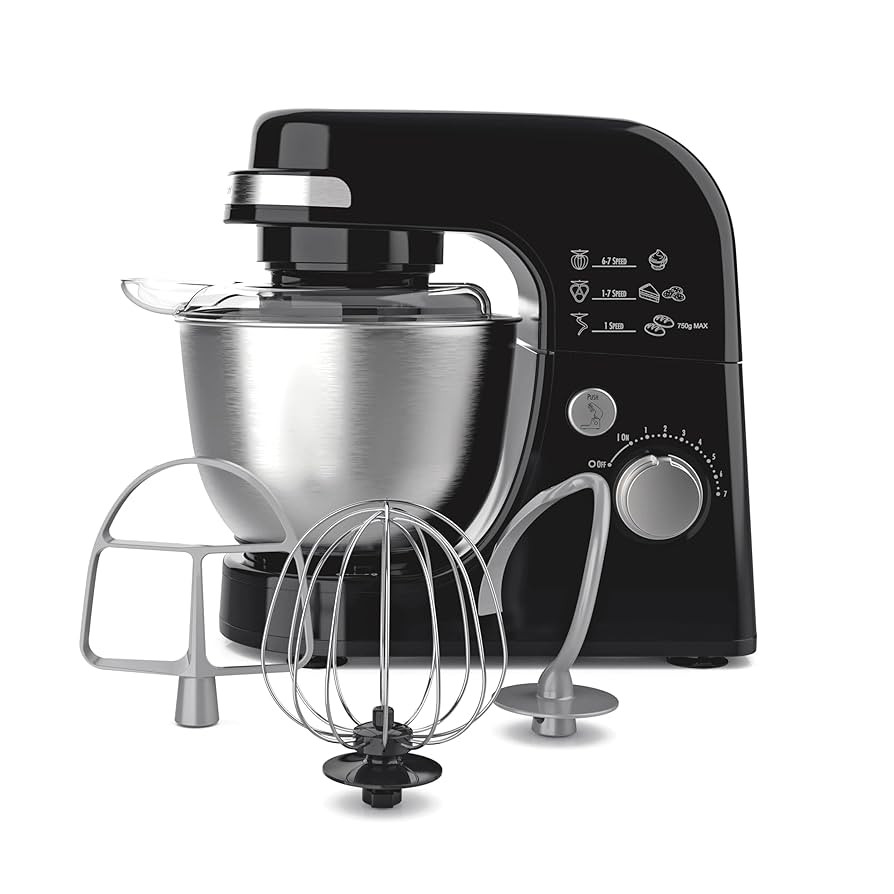 Hamilton Beach Electric Stand Mixer, 4 Quarts, Dough Hook, Flat Beater Attachments, Splash Guard ... | Amazon (US)