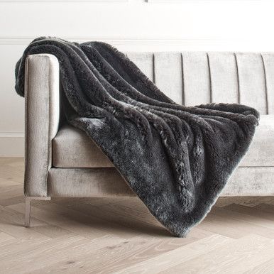 Bijou Throw - Charcoal | Z Gallerie