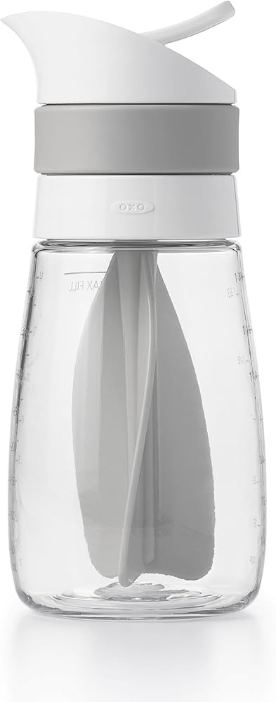 OXO Good Grips Twist & Pour Salad Dressing Mixer, Gray, 14 ounces, 0.44 qt | Amazon (US)