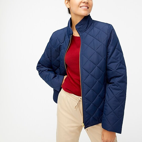 Diamond quilted puffer coat | J.Crew Factory