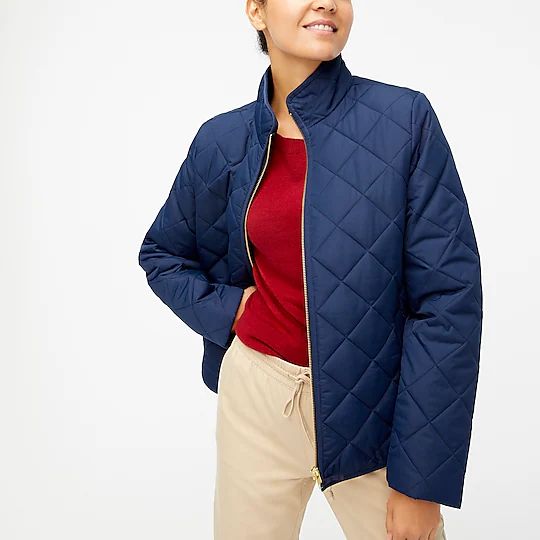 Diamond quilted puffer coat | J.Crew Factory