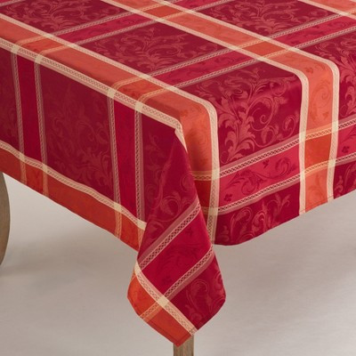 Saro Lifestyle Plaid Design Fall Autumn Season Holiday Tablecloth, 70"x70", Multicolored | Target