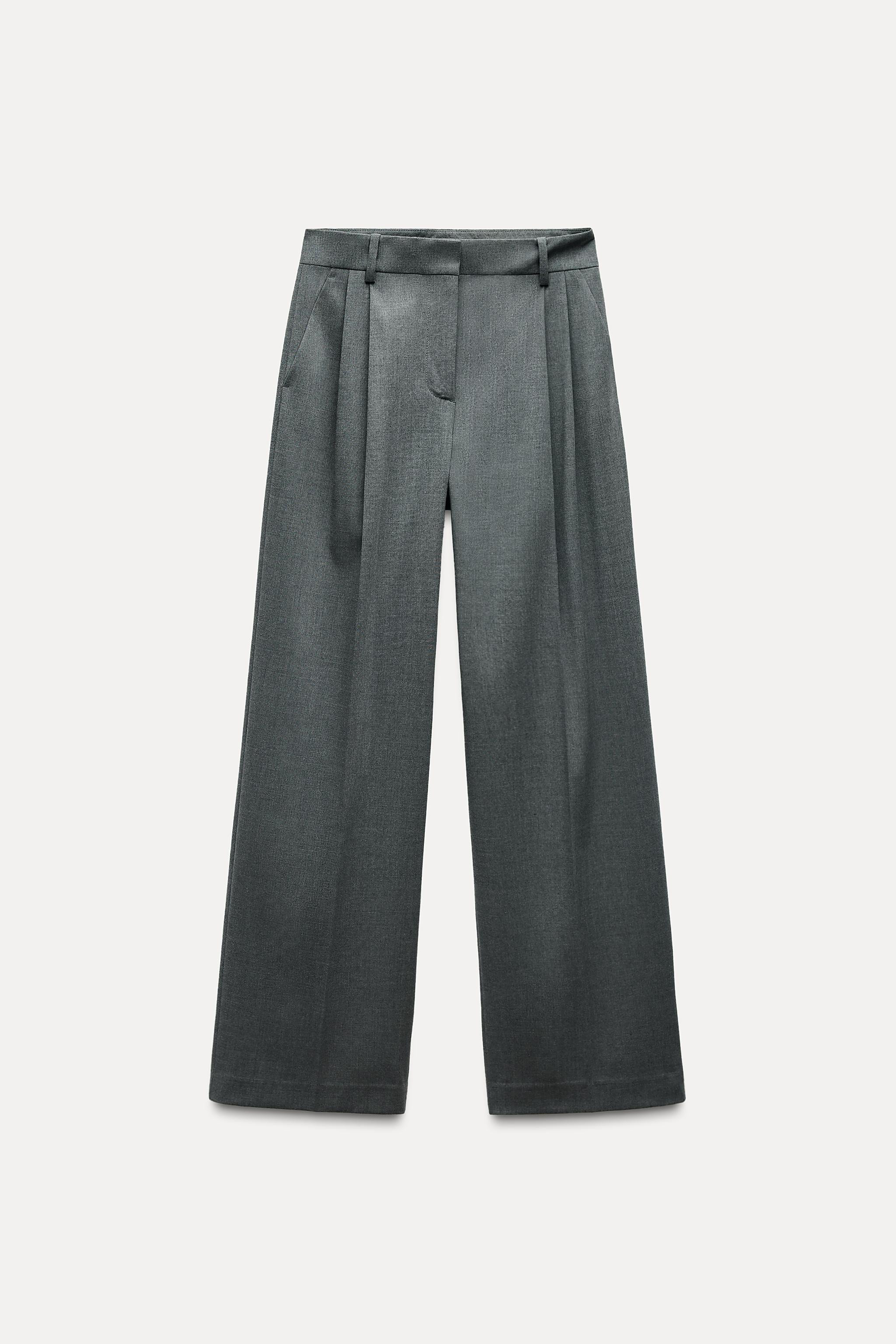 DARTED WIDE-LEG TROUSERS | Zara UK