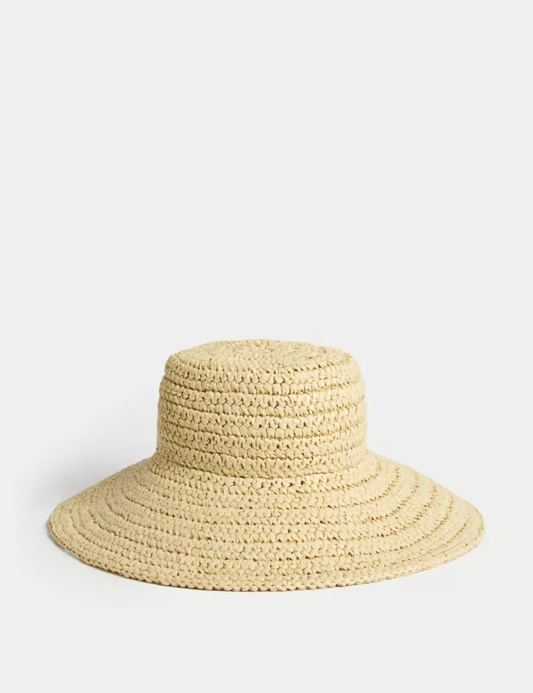 Straw Wide Brim Hat | Marks & Spencer (UK)