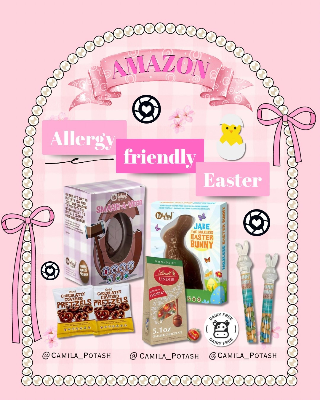 🐮❌ In my house we have peanuts, milk, shellfish and apparently eggs allergy! So these are the treats I’m getting for my 2 oldest daughters this Easter!! Lindor has been my favorite!! 🤩🤩💖💖

Easter basket | Ester treats | Easter gifts | Gift ideas | Amazon | Dairy Free

#easterbasket #eastertreats #eastergifts #dairyfree

#LTKGiftGuide #LTKParties #LTKKids