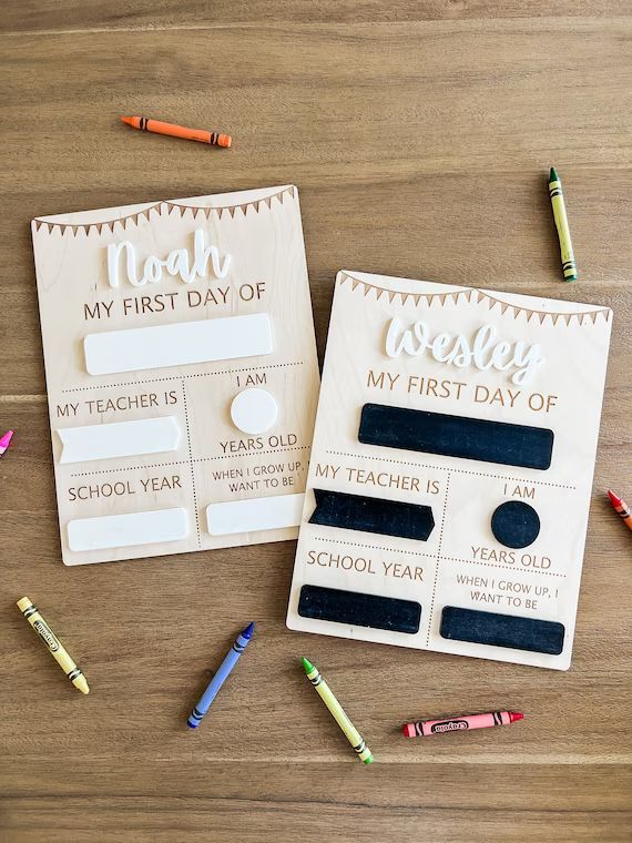 First Day of School Sign Custom First Day Sign Back to - Etsy | Etsy (US)